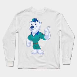 Polar Bear Mascot Cartoon Long Sleeve T-Shirt